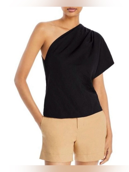 Vince Tops - Vince Black One Shoulder Blouse, size S